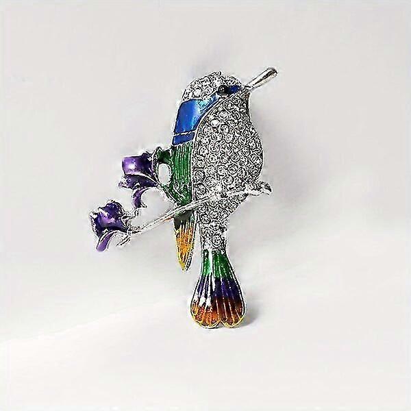 Women's hummingbird brooch, versatile accessory, adding unique charm