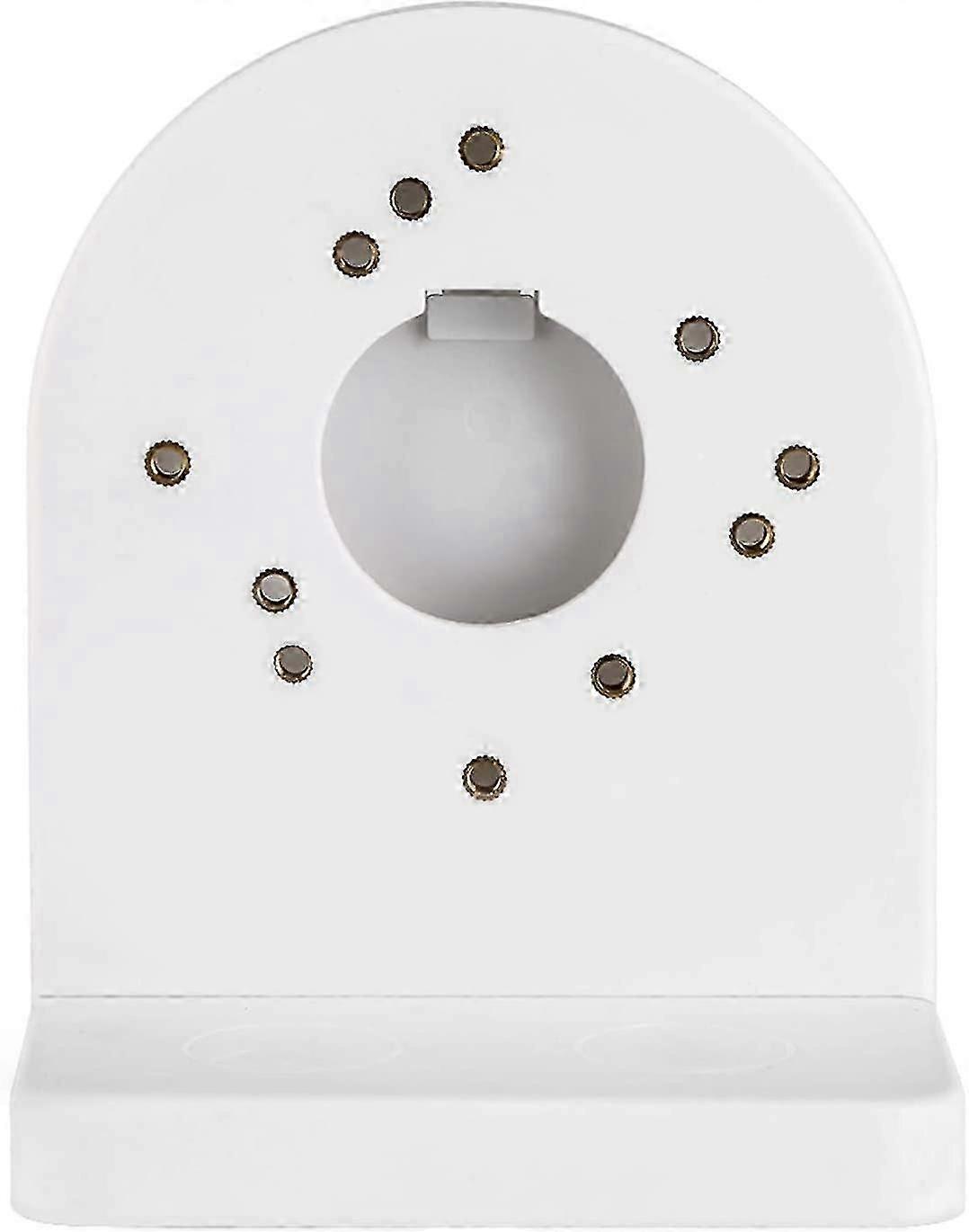 ABS plastic wall mount compatible with universal CCTV dome camera - White