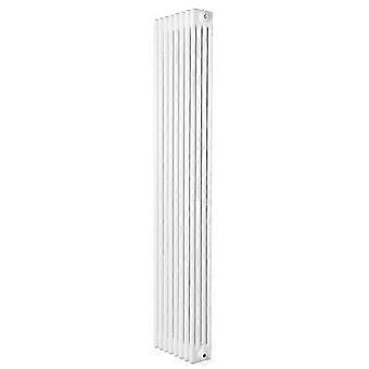 Traditional 4 Column Radiator 1800mm x 380mm Modern Central Heating Heater Gloss White Carbon Steel