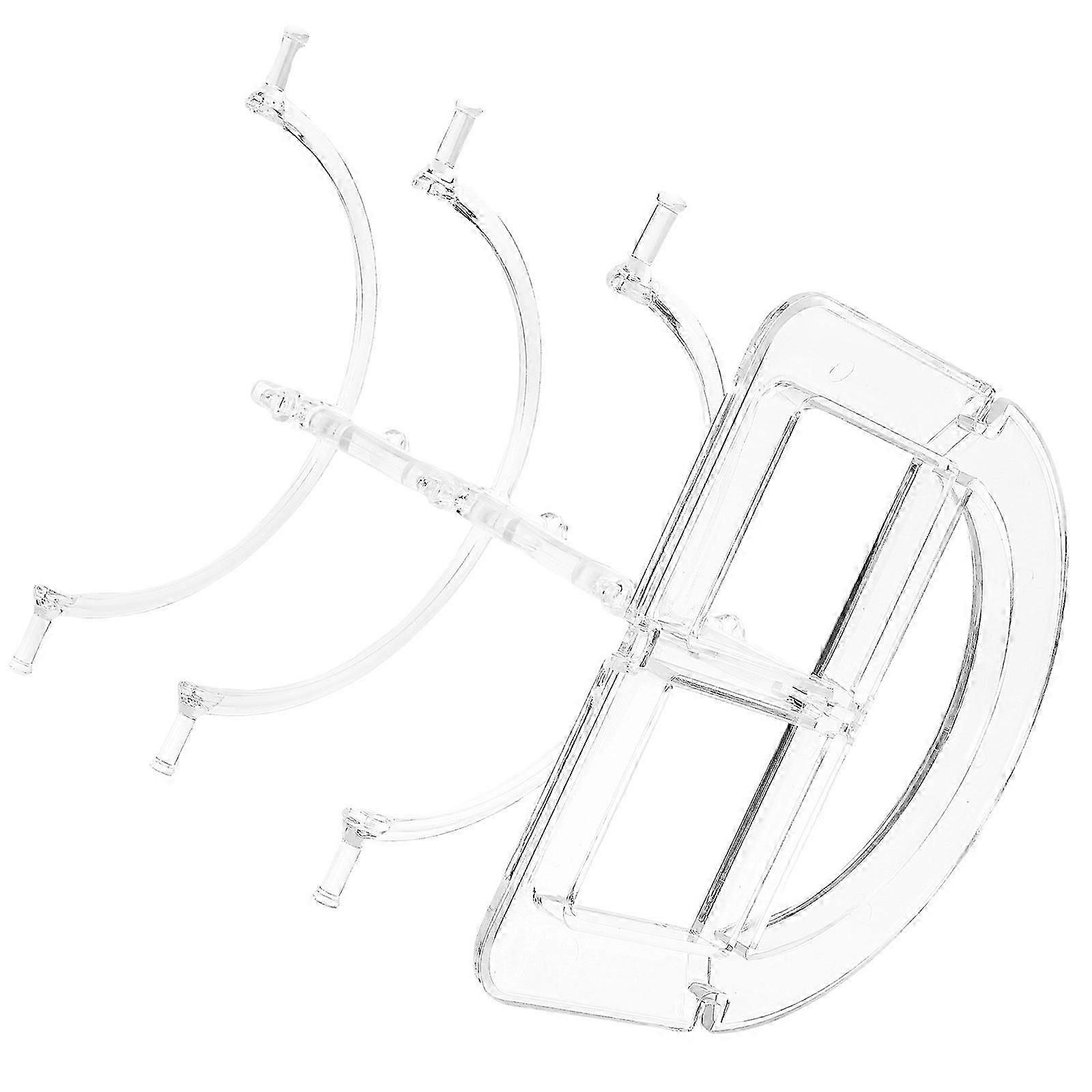 Plastic Glasses Holder Stand for Storage Use with Three Layers Display