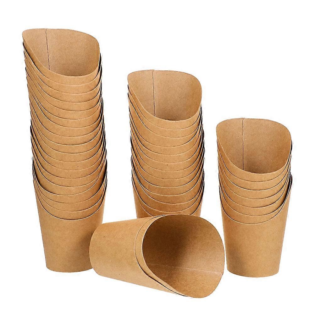 Pommes frites-koppar för snacks 50 st papper