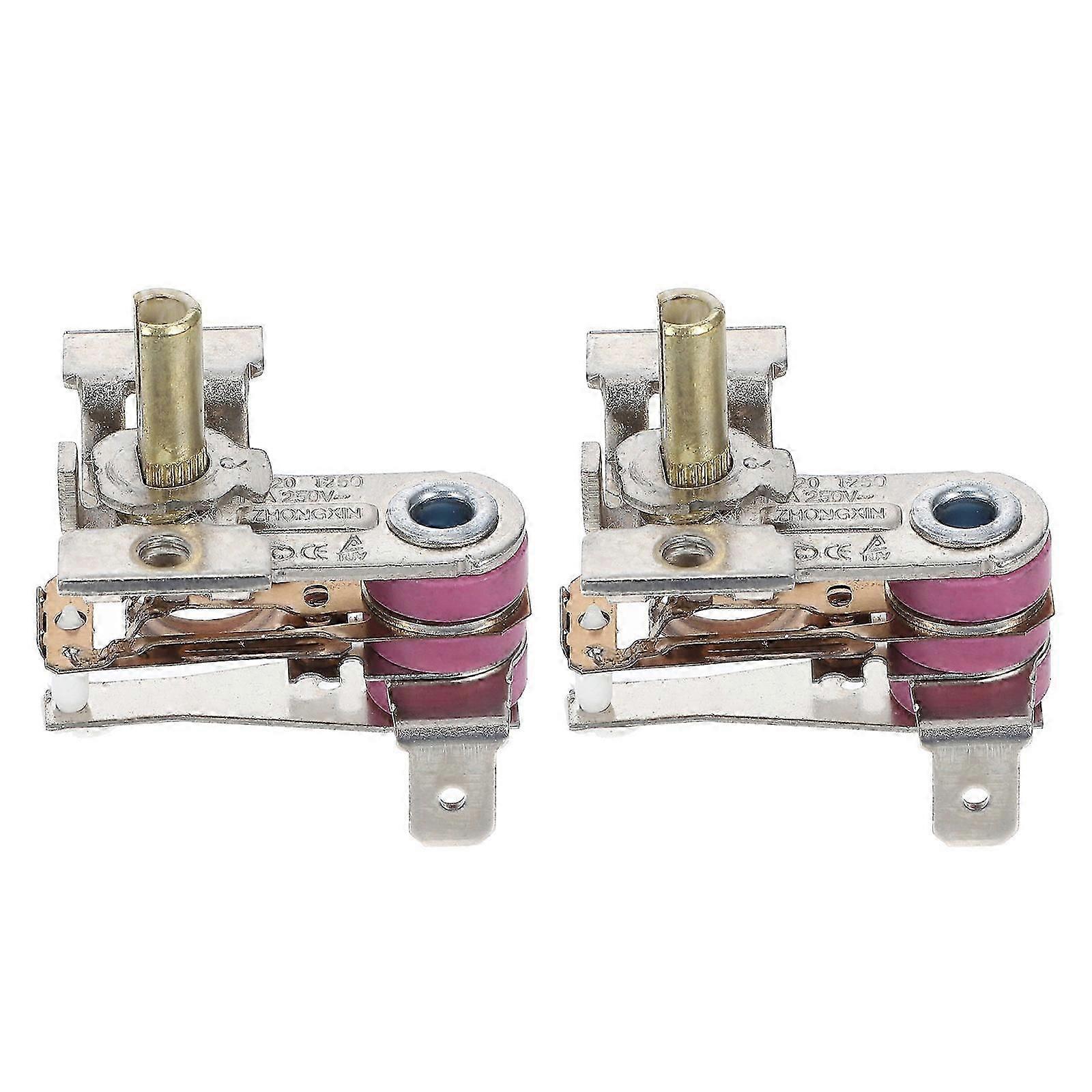 Adjustable Thermostat Temperature Control Regulator Replacement Part 2Pcs for Electric Heaters