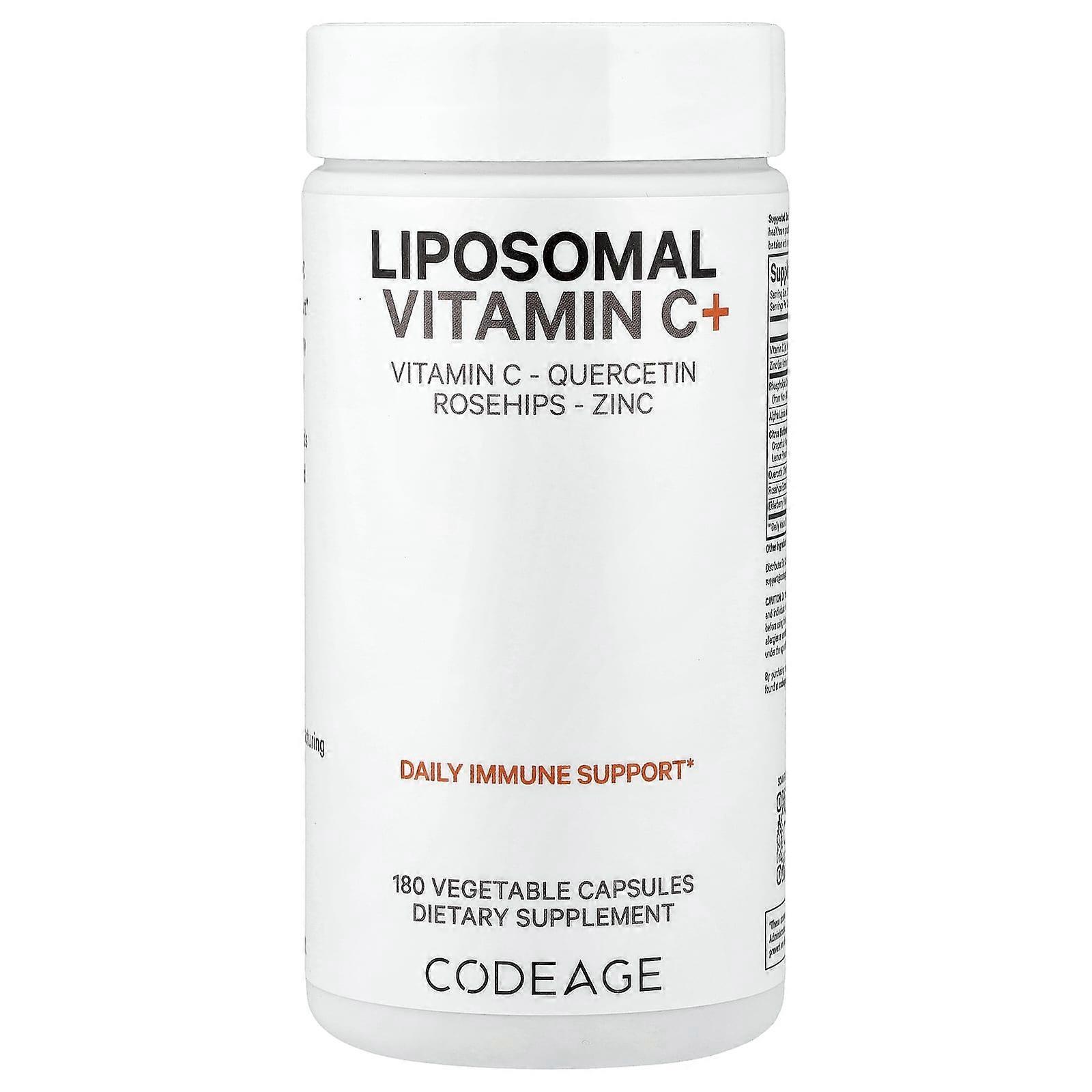 Codeage, Liposomal Vitamin C+, 180 Vegetable Capsules