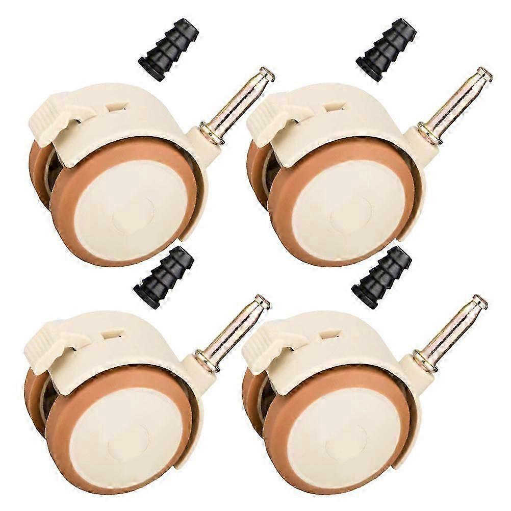 Silent Swivel Locking Casters | Durable PU Construction | Compatible with Cot | 4Pcs