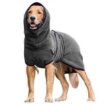 Cão de roupa de estimação Towelling Secando Robe Sleepwear Casaco Filhote de vestuário quente