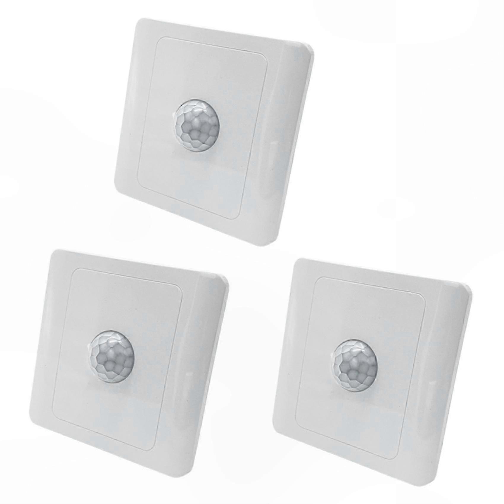 3-Pack PIR Infrared Motion Sensor Switch, 220V Auto LED Lamp Control, Smart Body Detection Lighting Solution