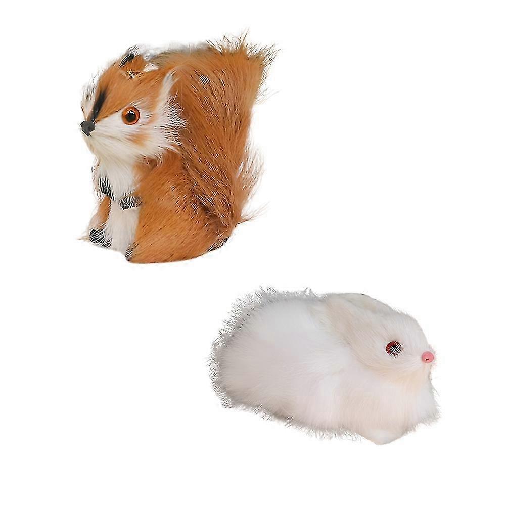 Simulated Squirrel Animal Model Holiday Decoration