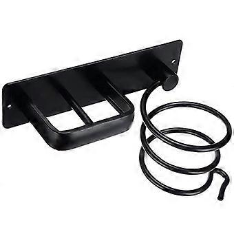 1 Set langlebiger Haartrocknerhalter 2 in 1 Aluminiumlegierung Glätteisen Lockenstäbe Aufhänger für Duschräume