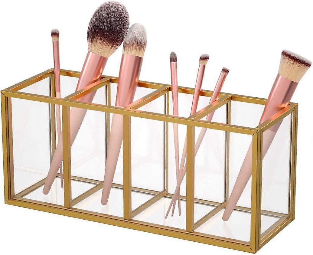 Gold Makeup Brush Holder