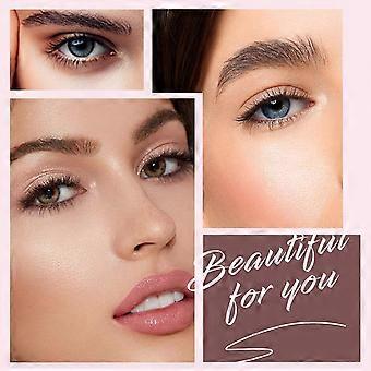 4-teiliges Set faltbarer, abgewinkelter Wimpernbürsten mit Wellenform, neue Mascara-Fächerbürste, Wimpern- und Augenbrauenbürste, abgewinkelte, fächerförmige Wimpernbürste, Wimpernbürstchen, Make-up-Werkzeug für Sie