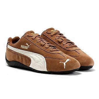Puma Speedcat OG leren sneakers in de kleuren koffie/ivoor