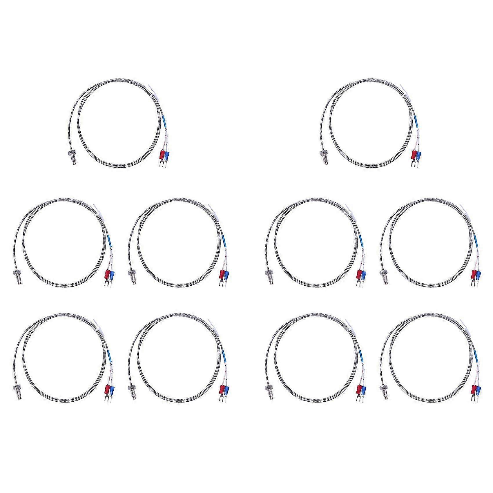 10pcs 3.3Ft K Type Thermocouple Temperature Controller 0-400C Sensor Probe
