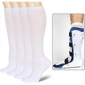 4 Packs High-Top Orthopedics Tube Socks for Fracture Boot Cast Replacement Socks Liner for Boots Surgical Leg Cover