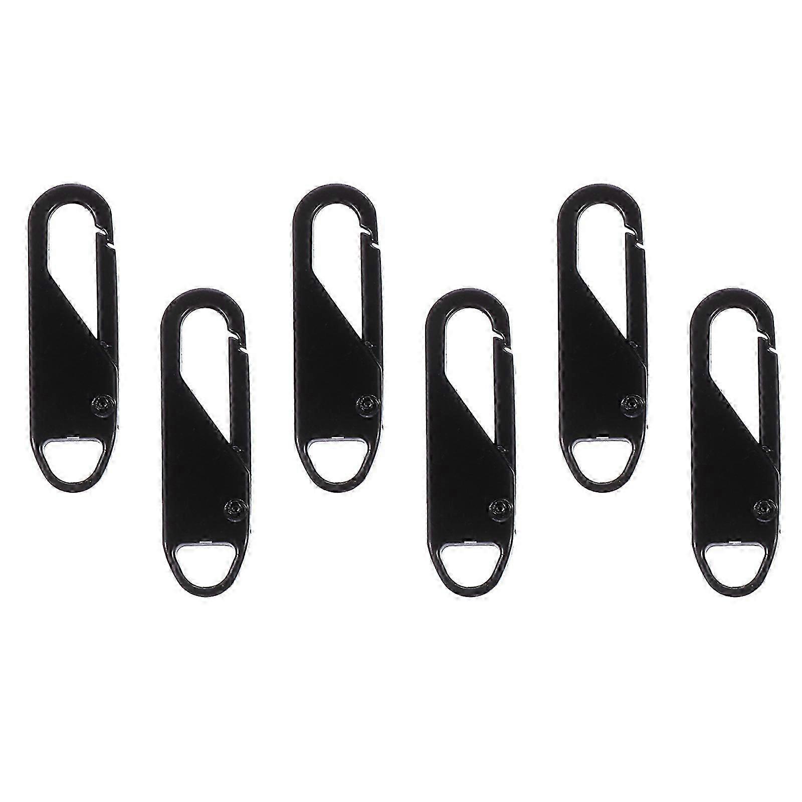 6pcs Detachable Zipper Pull Tab Replacement Backpack Clothing Zipper Pullers