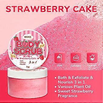 A1 Strawberry Cake Body Scrub Diepe reiniging Voedende geur Exfoliërend badzout