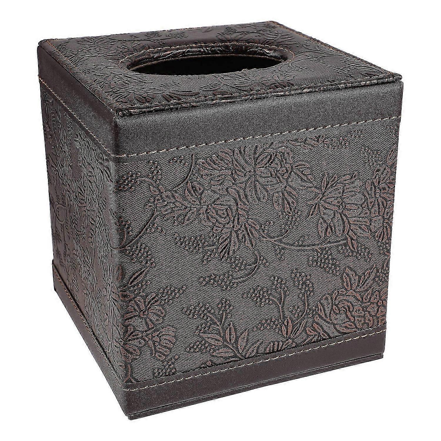 Tissue Box Cover for Holding Tissue 2Pcs Square Decorative Case
