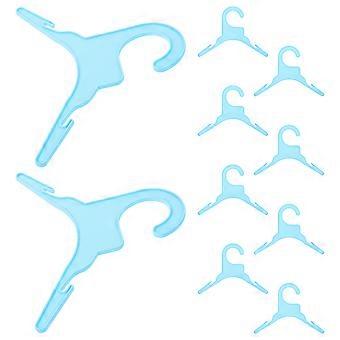Dog Clothes Hangers Plastic Pet Costume Hanger for Drying 10Pcs Set