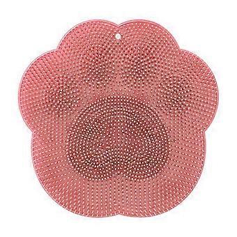 Exfoliërende siliconen badmat - Voet- en rugscrubber met massagefunctie, antislip badmat met zuignappen voor baby's, kinderen en volwassenen