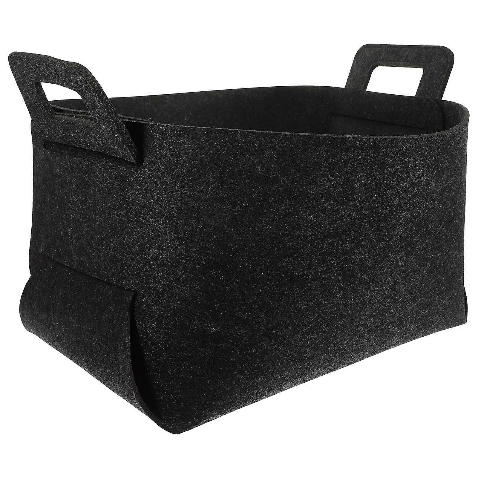 Laundry Basket Foldable Hamper Dark Grey for Storage Use