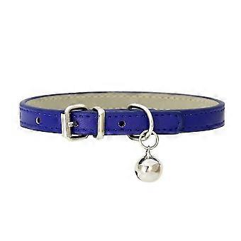 Leather Pet Collars with Bells Safety Adjustable for Kitten Small Cats Dogs