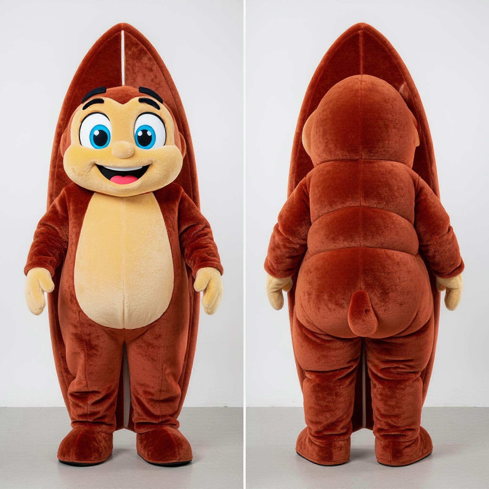 MASTICOT Rust Orange Wide Surfboard Mascot
