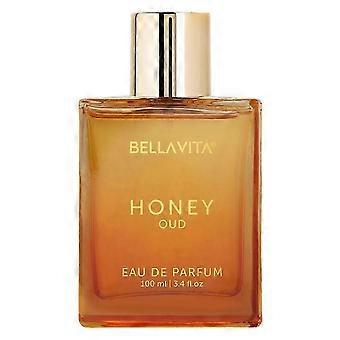 Perfume Honey Oud 100ml, fragrância unissex de longa duração com aroma luxuoso, doce e picante.