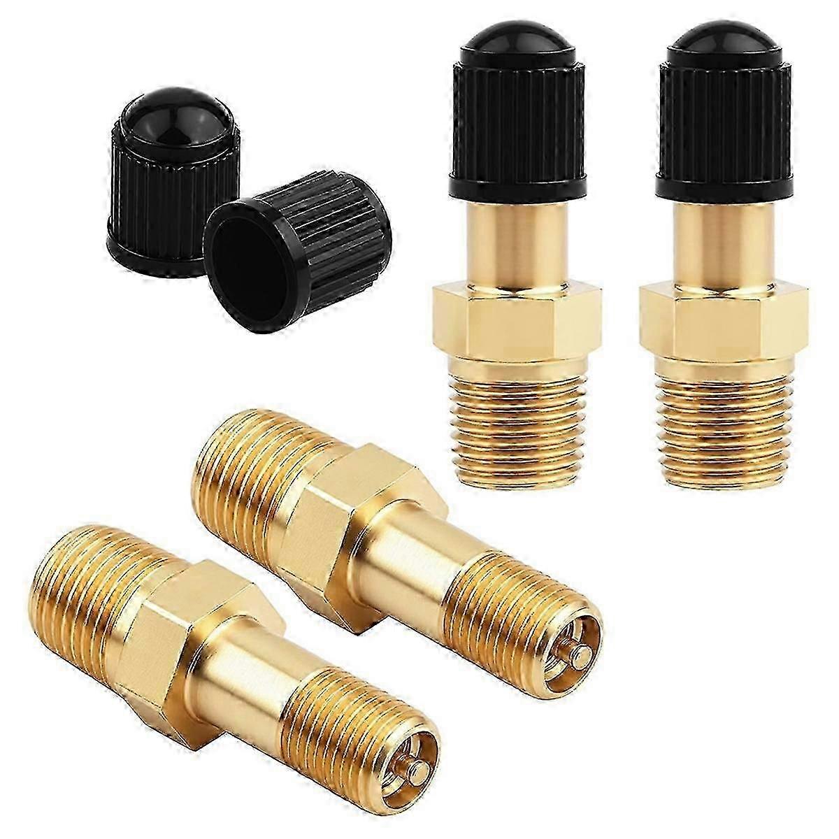 Luftkompressor Ventil Set 1/8 Messing Schrader Ventil mit Dichtung