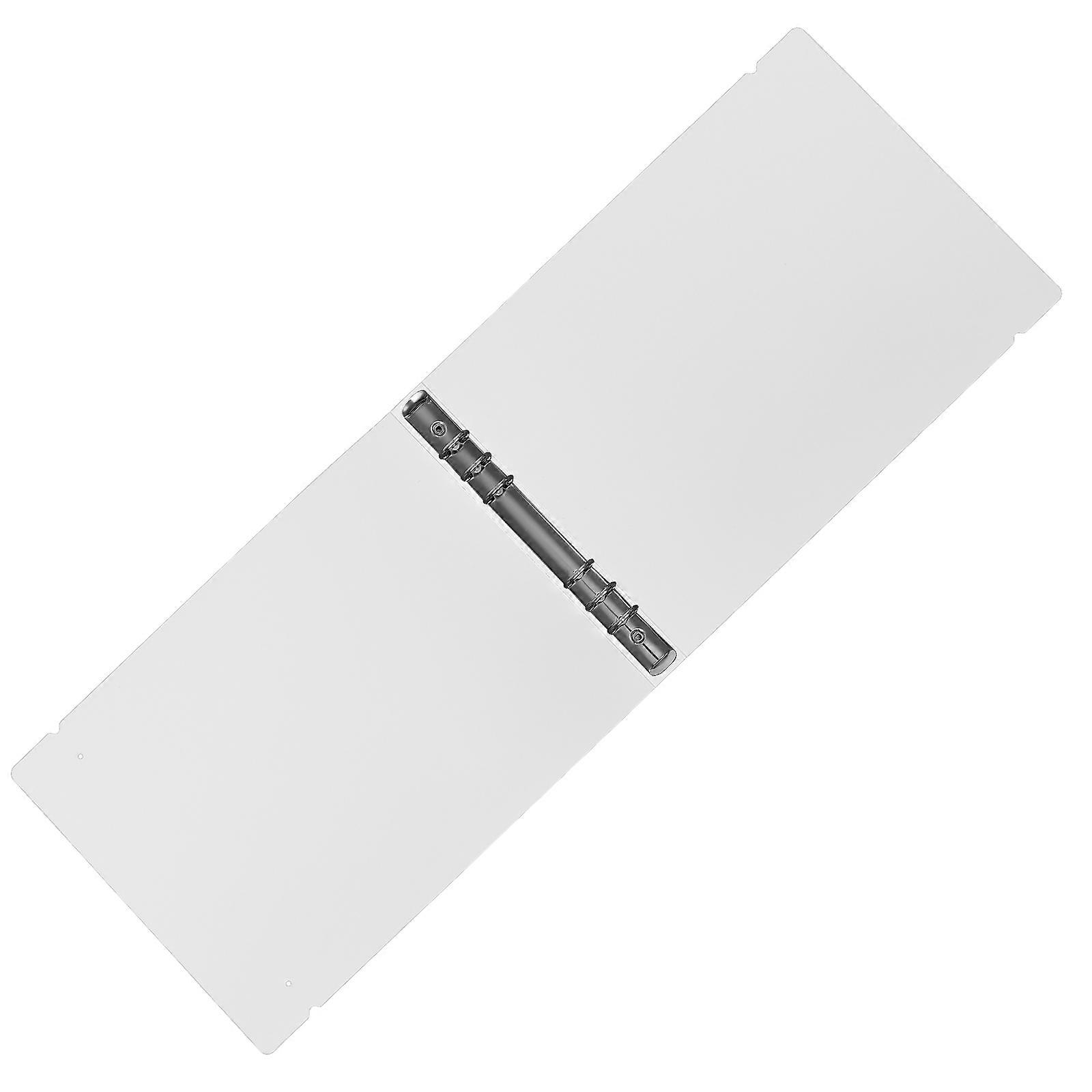 Document Binder File Binder for Notebook Use White Plastic