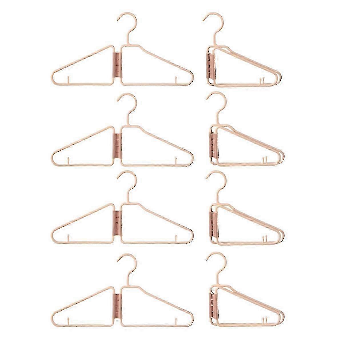 8Pcs Foldable Hangers, Plastic Foldable Hangers, ()