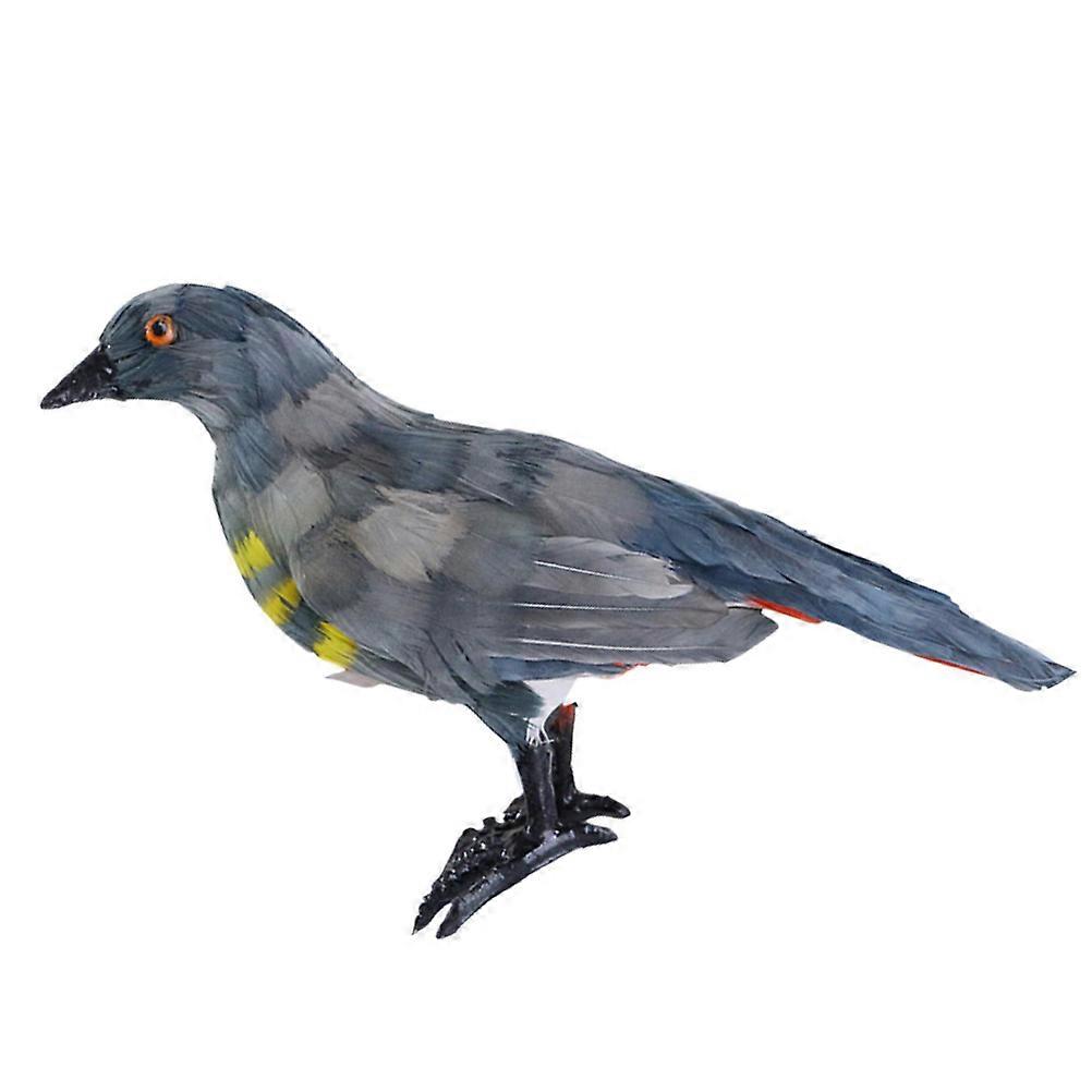 Statuetta decorativa di cuculo piumato multicolore