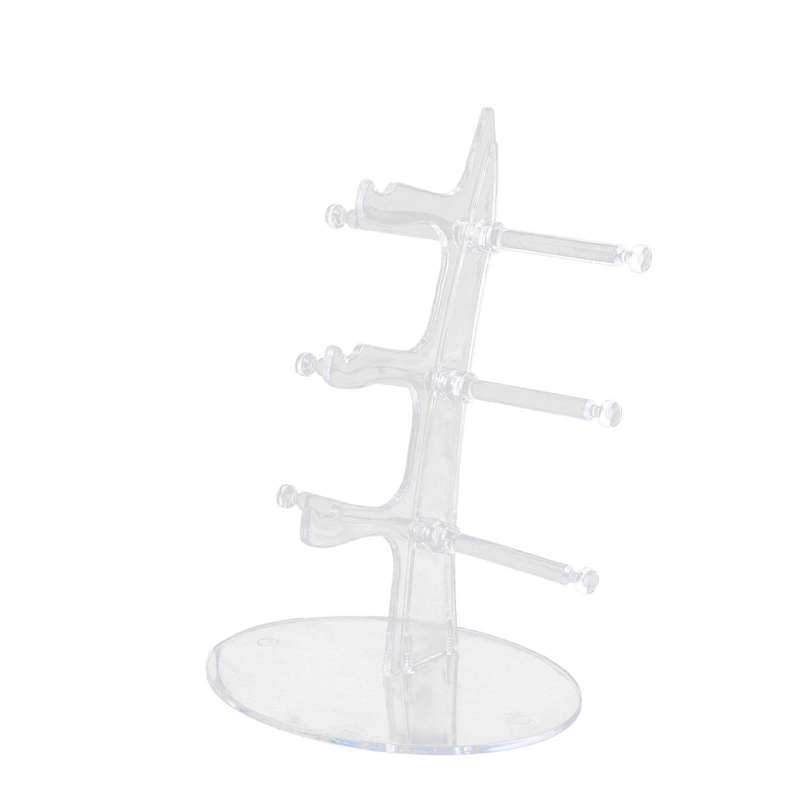 Sunglasses Storage Holder Glasses Rack for Storage Use 2Sets Transparent