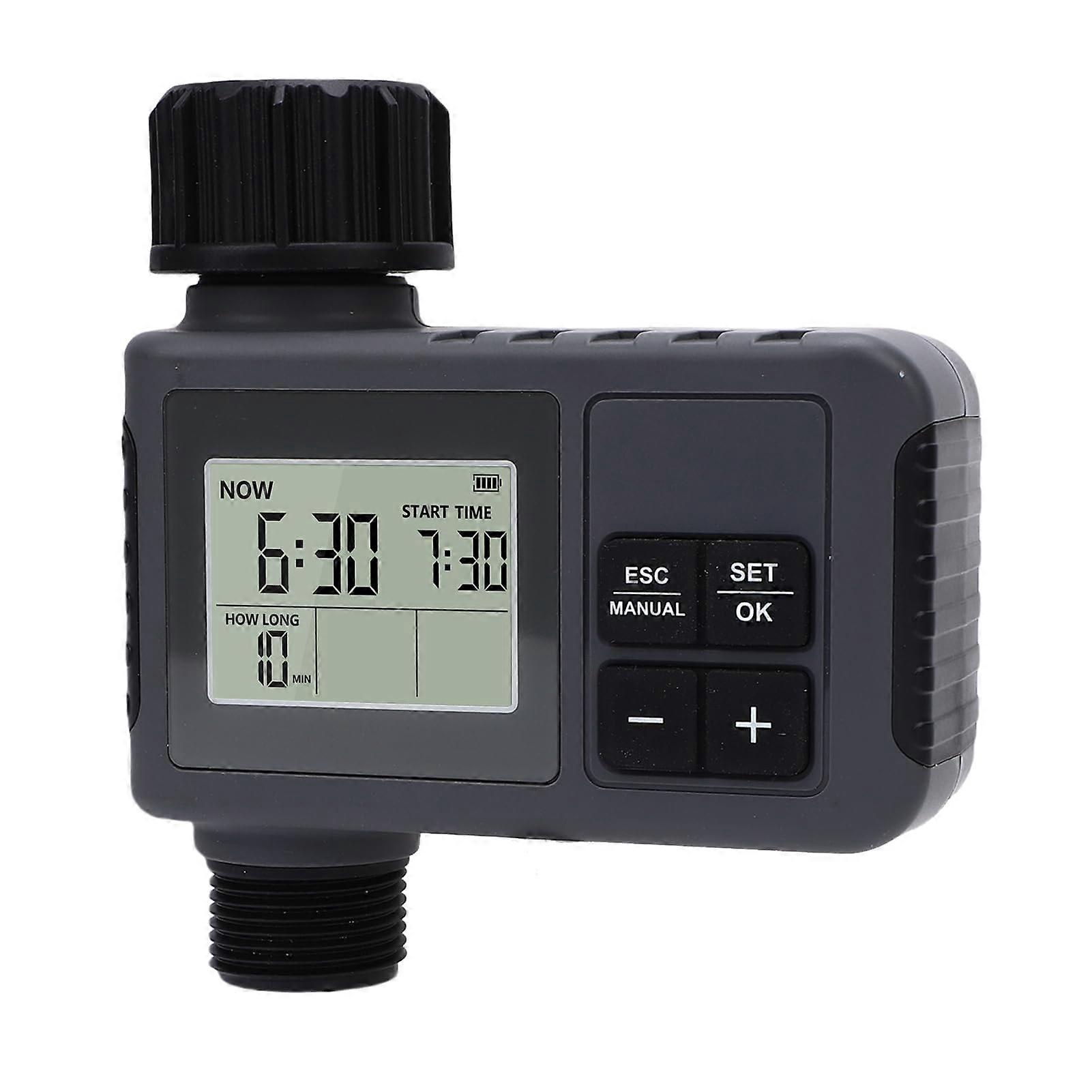 Smart Water Timer with Rain Delay Function, Programmable Garden Hose Sprinkler Controller for Yard and Lawn