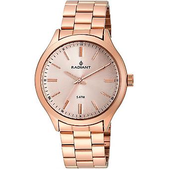 Radiant new cover watch for Women Analog Quartz with stainless steel bracelet plated in RA330210 gold