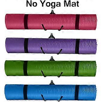 4 Pack, Yoga Mat Foam Roller Rack Wall Mounted Storage Rack for Fitness Class or Home Gym