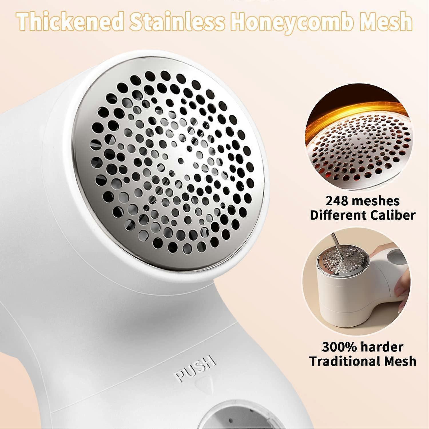 Mini Shaver, Rechargeable LED Display, White