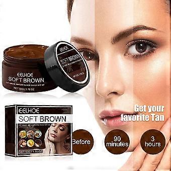Self Tanning Cream 50g Soft Brown Sunless Body Colour Moisturiser for Gradual Looking Tan