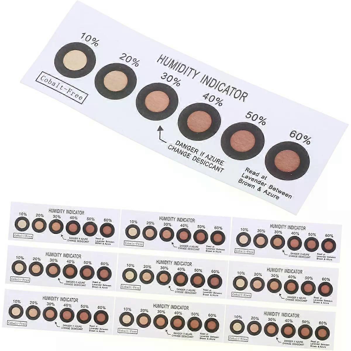 Humidity Indicator Card 6 Point 10 Pack Paper for PCB Packaging