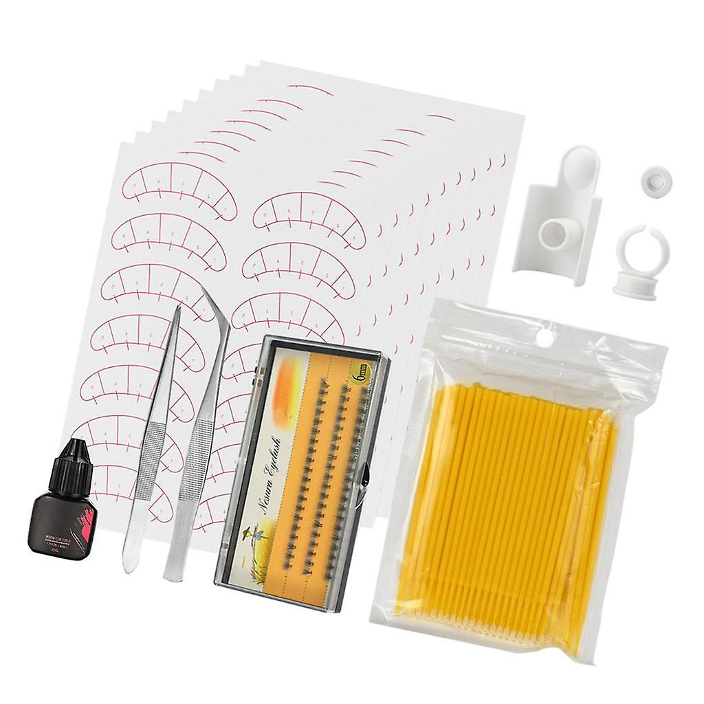Extension de cils Formation Supply Starters Lash Grafting Practice Set Jaune