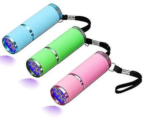 3 Pcs Led Flashlights, Small Flashlight With 9 Led Lights