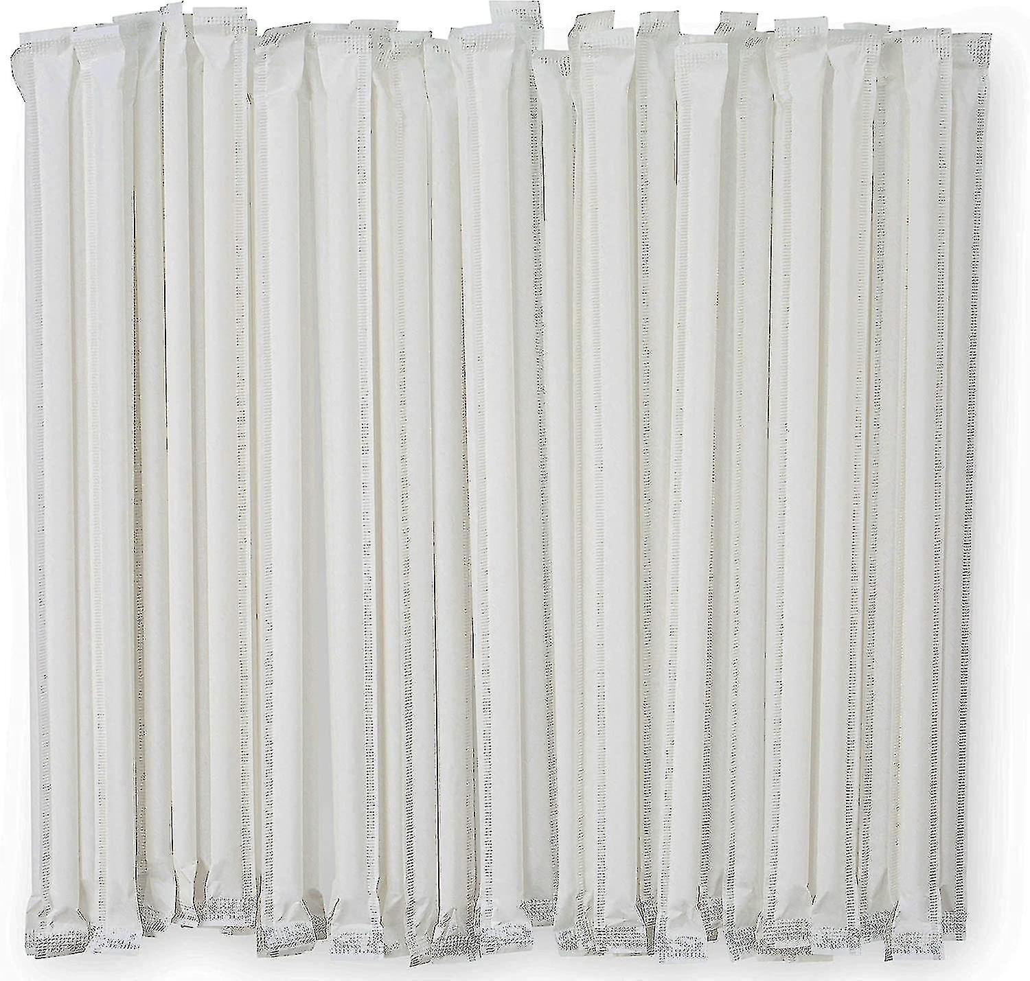 قش بلاستيكي شفاف ملفوف بشكل فردي 1000 عبوة - 8 بوصة 0.24 بوصة قش شرب عريض ، Bpa مجانا