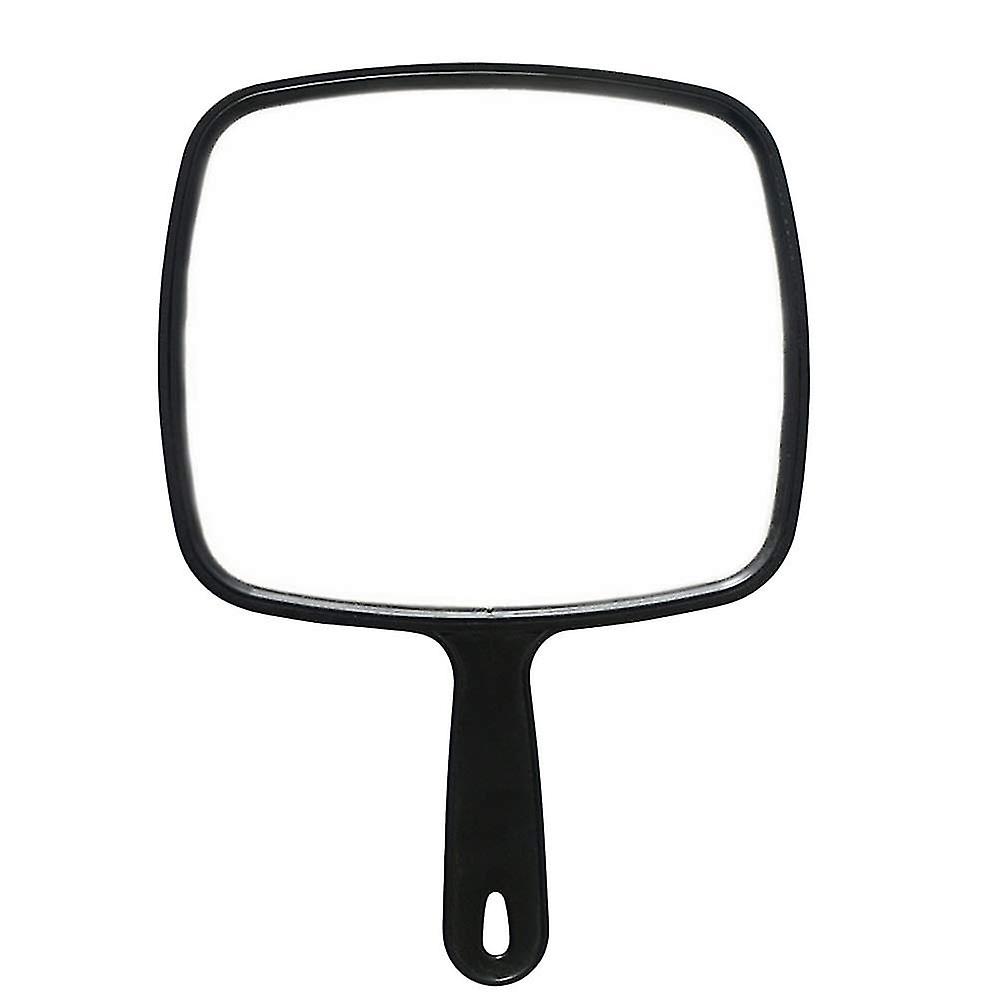 Hand Held Mirror Salon Barbers Hairdressers Paddle Mirror With Handleblack