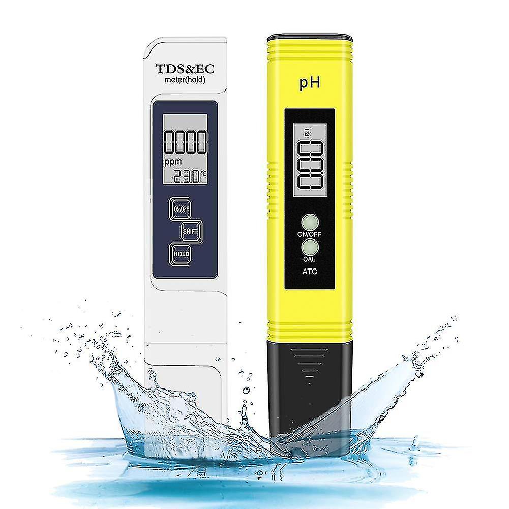 Digital Ph And Tds Meter Combo, 0.05ph High Accuracy Ph Tester +/- 2% Readout Accuracy Tds Tester, Water Quality Tester