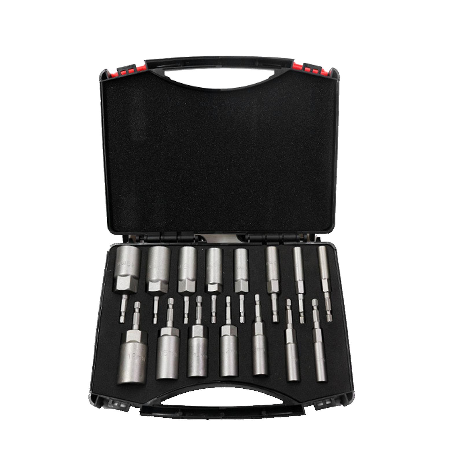 Power Nut Driver Drill Bit Set Chrome Vanadium Steel Hex Bit Socket Set