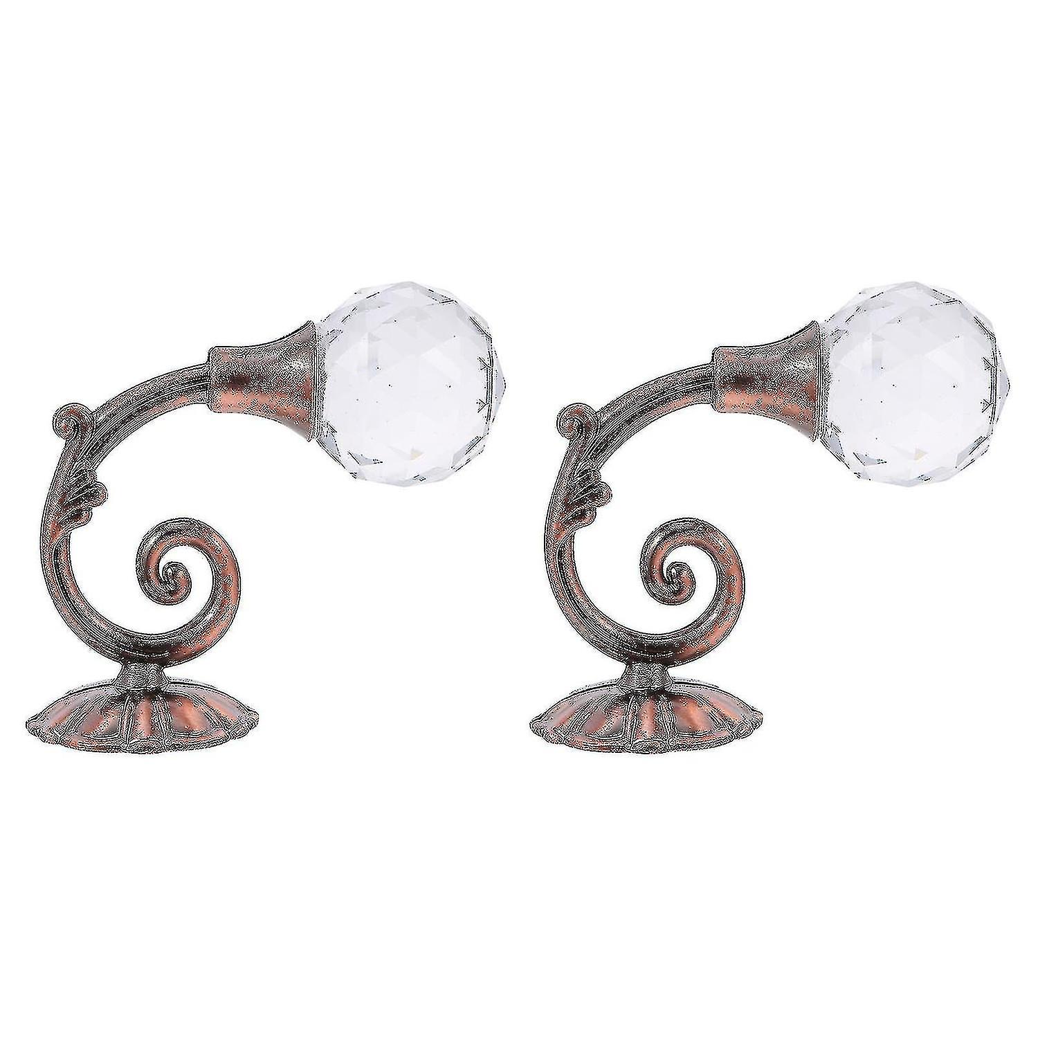 1 Pair Curtain Hooks Zinc Alloy Curtain Hook Wall Mounted Tiebacks Hotel Hooks
