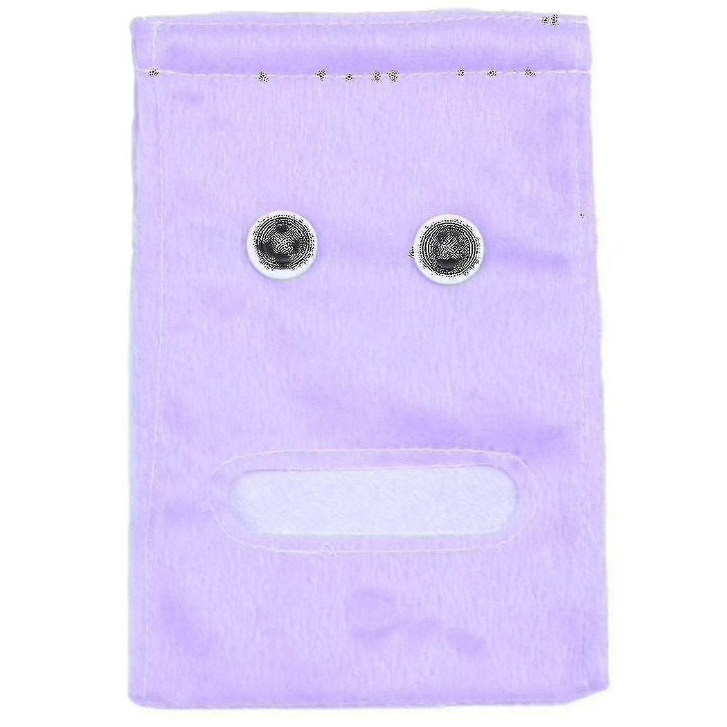 Plush Cloth Tissue Box Hanging Paper Towel Tubepurple