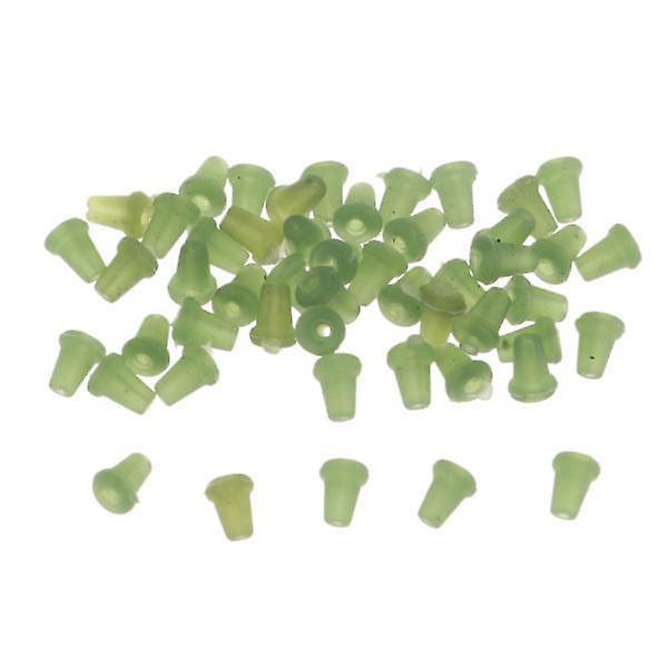 2x50pcs Carp Rig Ring Stops Rubber Shank Hook Stops Beads Buffer Baits Holder