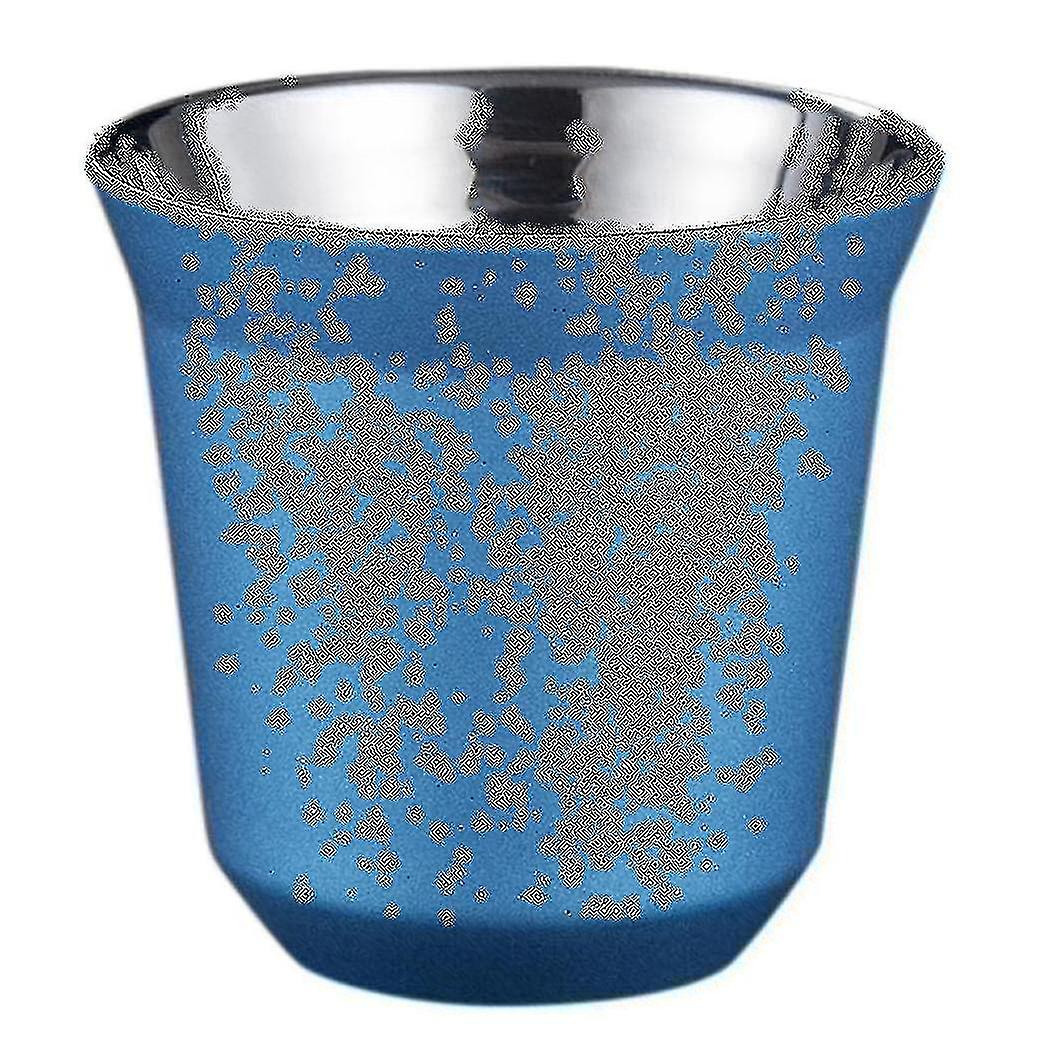 80ml Double Wall Stainless Steel Espresso Cup Insulation For Pixie Coffee Cup Capsule Shape Coffee