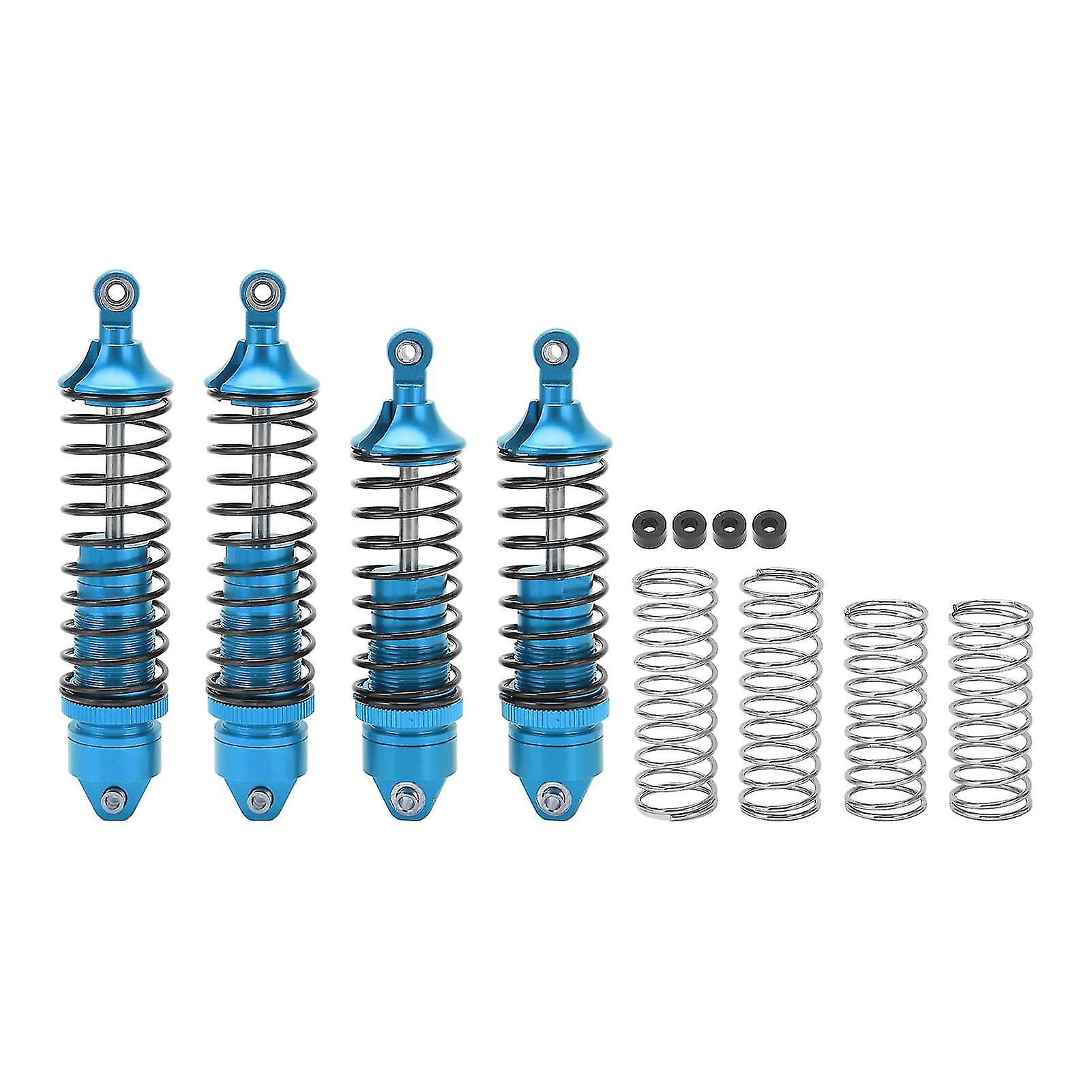 4Pcs Rc Front Rear Shocks Set Model Car Shock Absorber Damper For Losi Lasernut U4 Tenacity 1/10 Off Road Vehicleblue