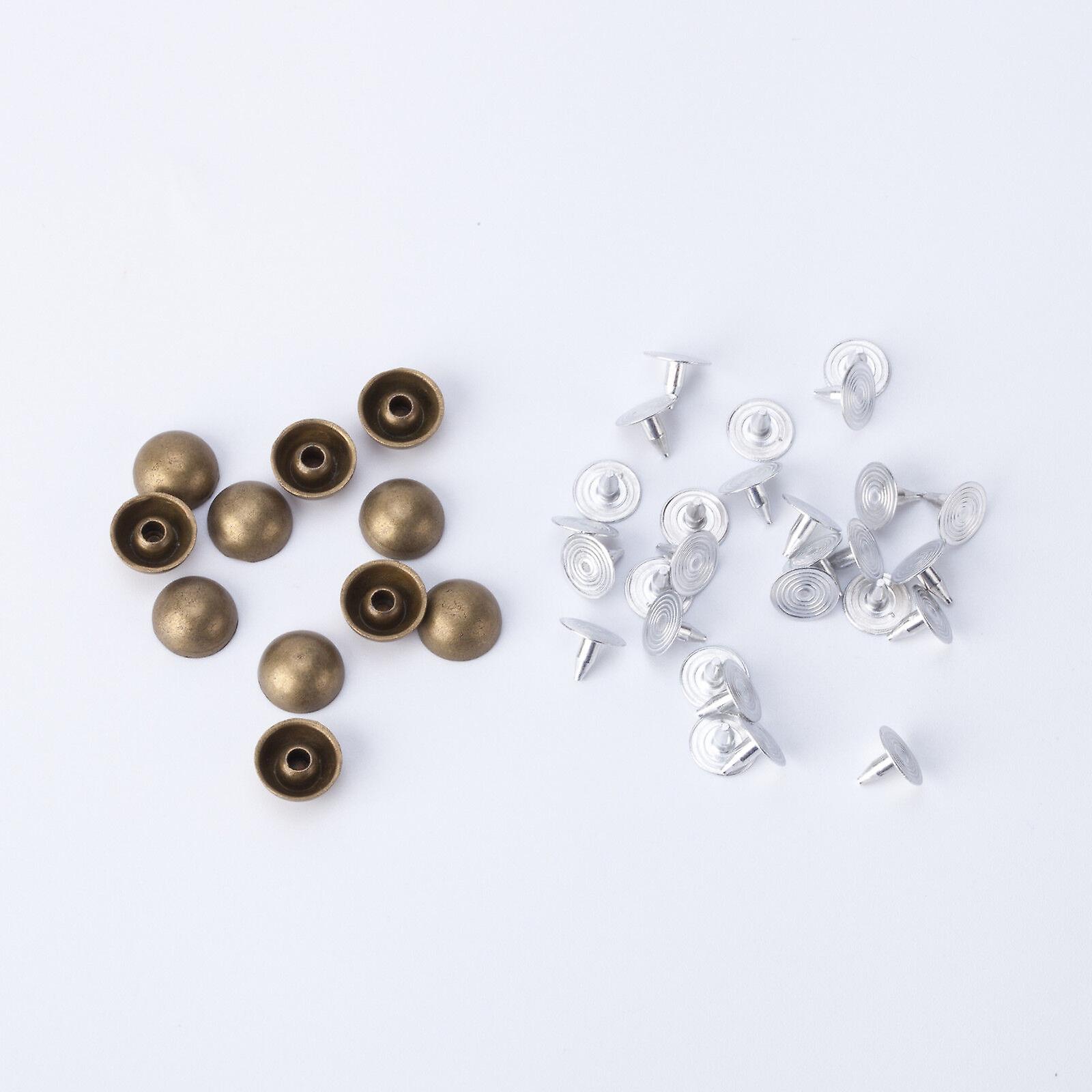 Round Mushroom Punk Studs Diy For Leather