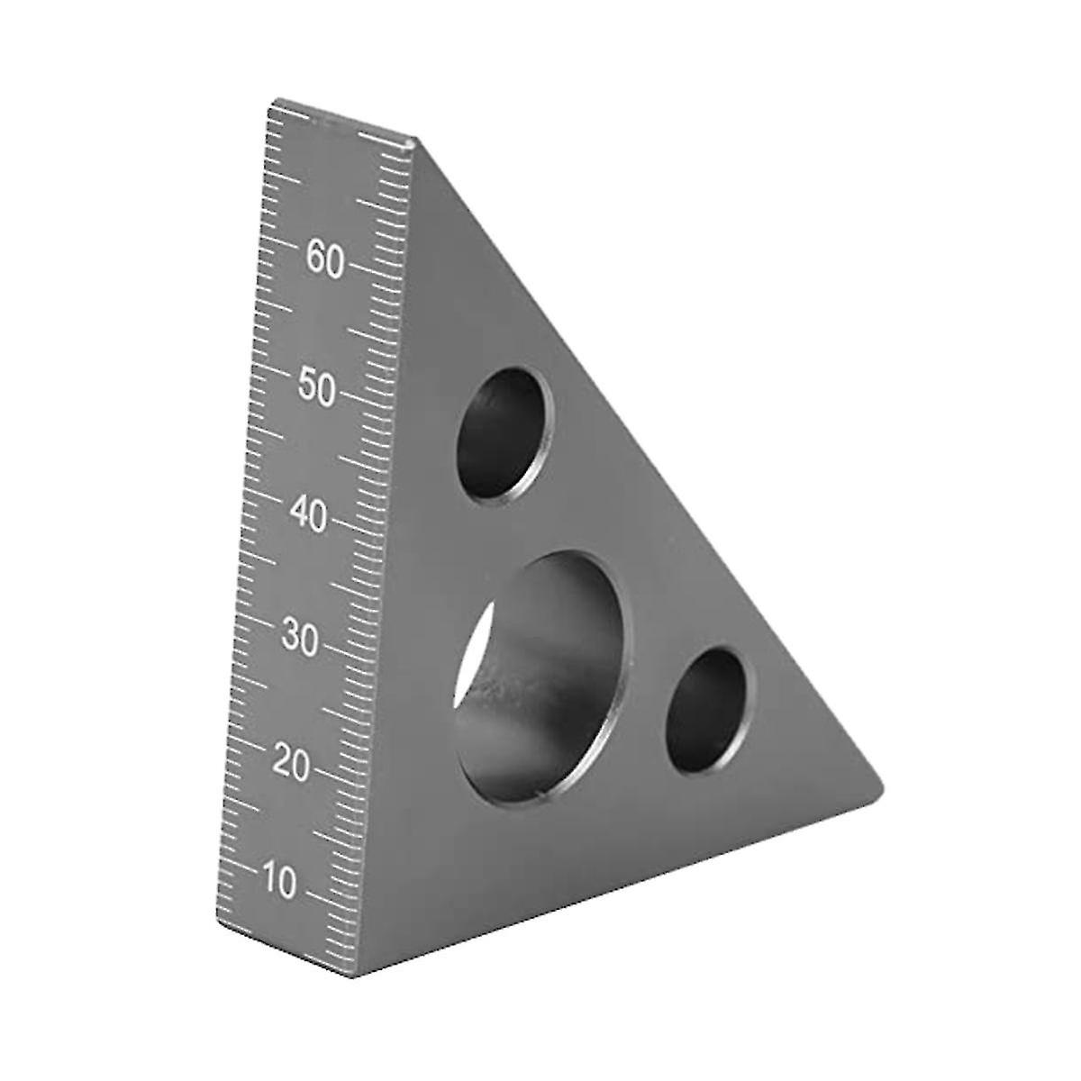 45/ Alloy Inch Triangular Ruler Square Ruler Functal Tool